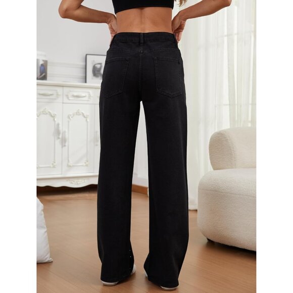 Rhinestone Straight Leg Jeans Women Teen Girls Sparkling Denim Party Festival - Picture 6 of 7